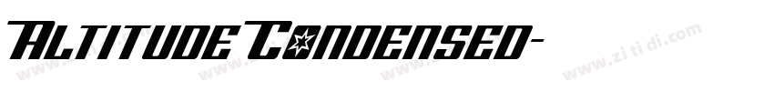 Altitude Condensed字体转换